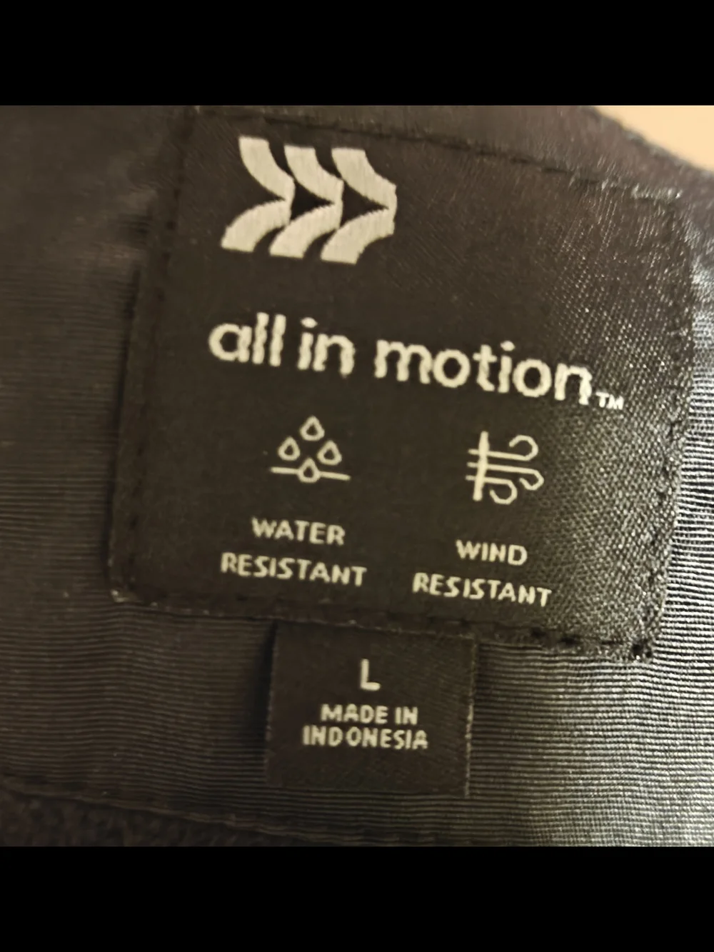 all in motion Teen Black Water & Wind Resistant Jacket